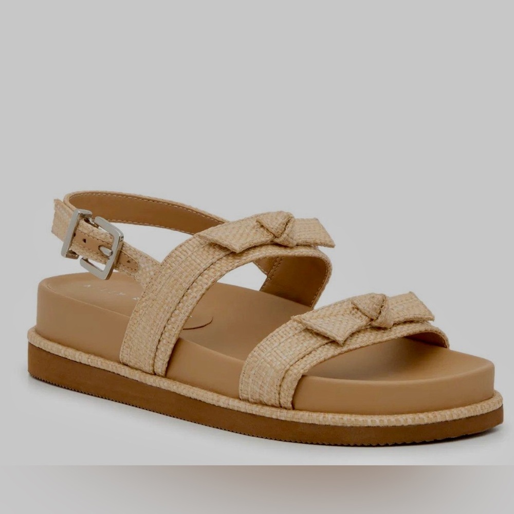 Kelly & Katie Tan Bow Strap Sandals